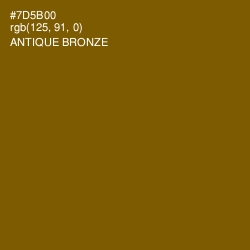 #7D5B00 - Antique Bronze Color Image